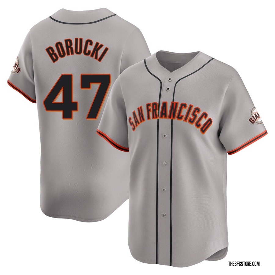 Gray Limited Ryan Borucki Men's San Francisco Giants Away Jersey