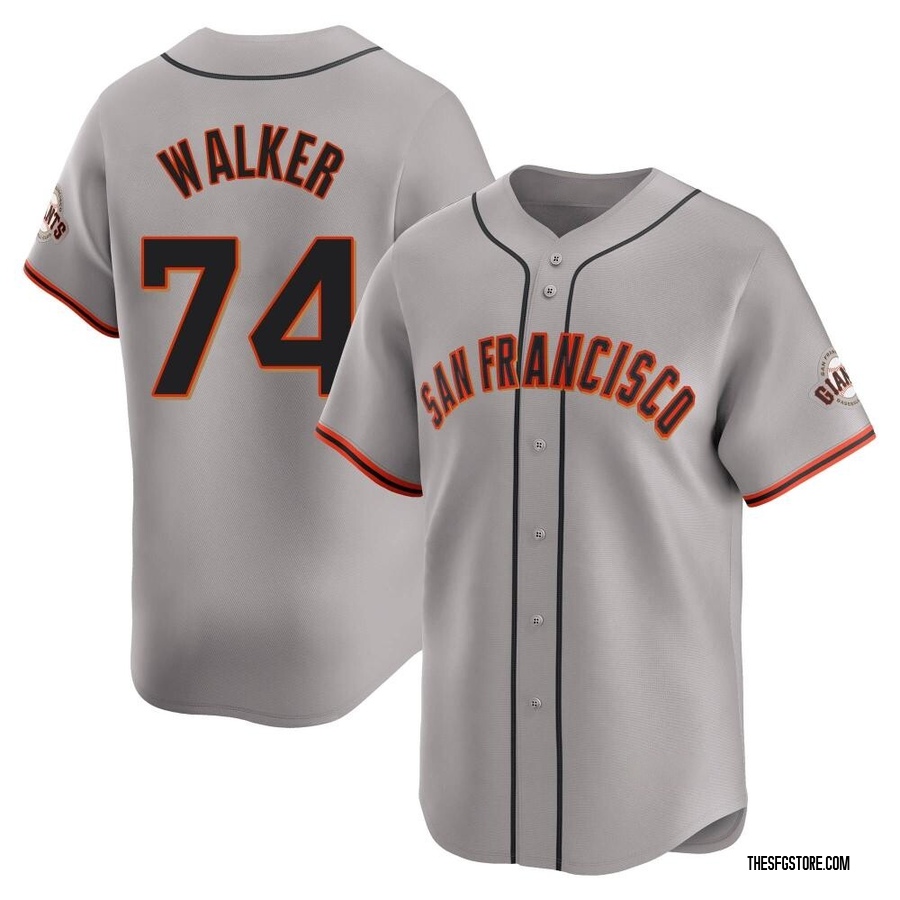 Gray Limited Ryan Walker Men's San Francisco Giants Away Jersey