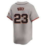 Gray Limited Sam Huff Men's San Francisco Giants Away Jersey
