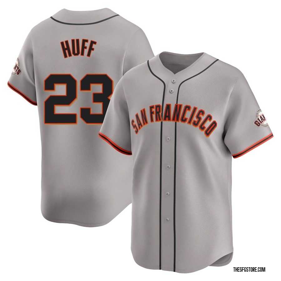 Gray Limited Sam Huff Youth San Francisco Giants Away Jersey