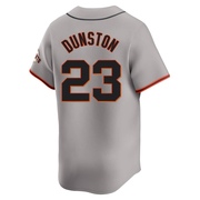 Gray Limited Shawon Dunston Men's San Francisco Giants Away Jersey