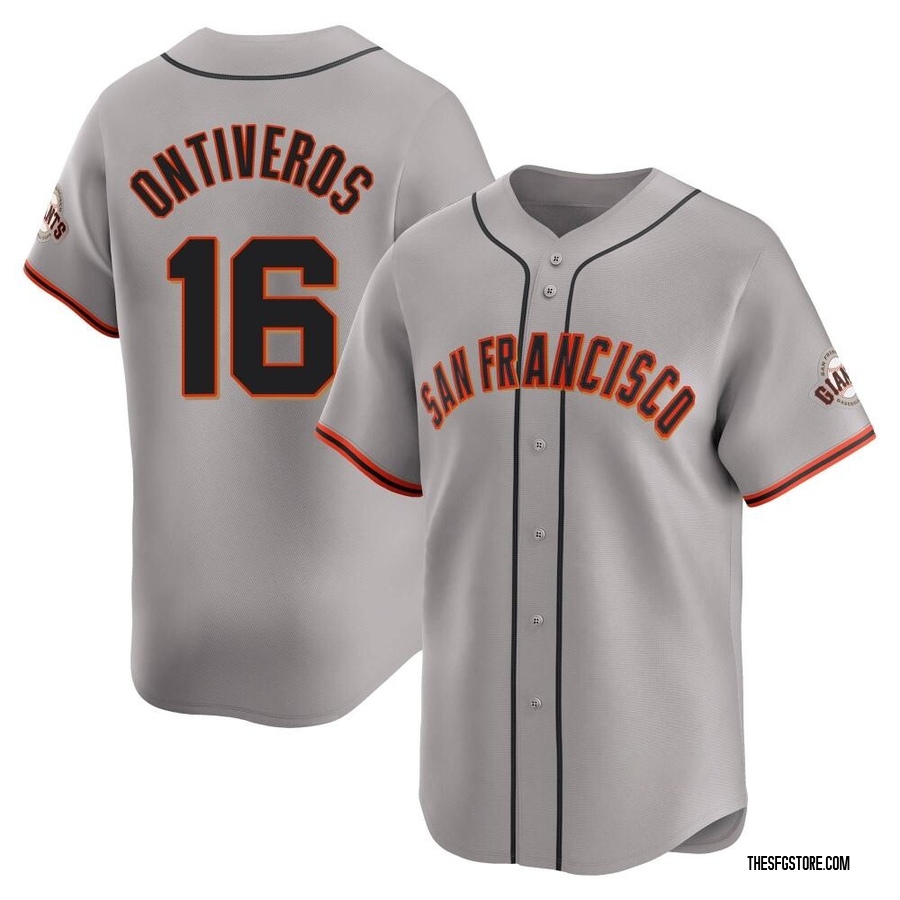 Gray Limited Steve Ontiveros Men's San Francisco Giants Away Jersey