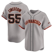 Gray Limited Tim Lincecum Men's San Francisco Giants Away Jersey