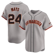 Gray Limited Willie Mays Youth San Francisco Giants Away Jersey