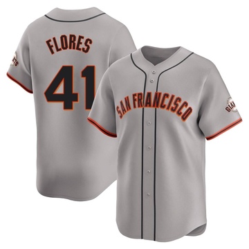 Gray Limited Wilmer Flores Men's San Francisco Giants Away Jersey