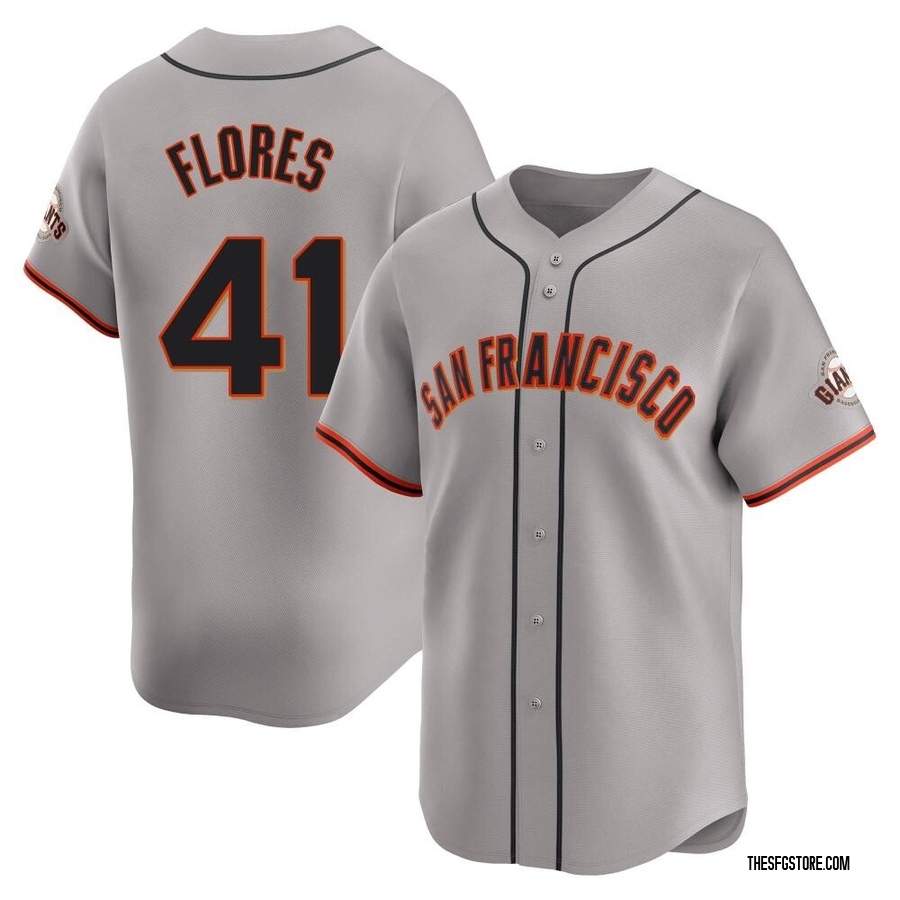 Gray Limited Wilmer Flores Youth San Francisco Giants Away Jersey