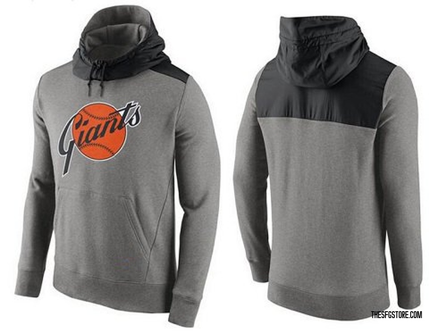 Gray Men's San Francisco Giants Cooperstown Collection Hybrid Pullover Hoodie