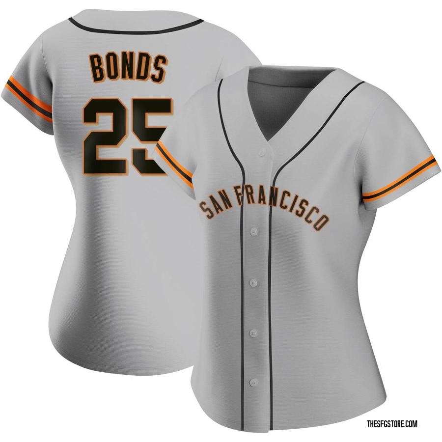 Gray Replica Bobby Bonds Women's San Francisco Giants Road Jersey