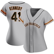 Gray Replica Buddy Kennedy Women's San Francisco Giants Road Jersey