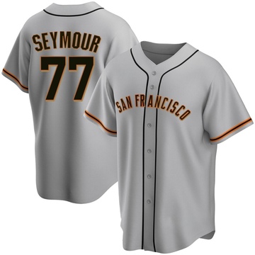 Gray Replica Carson Seymour Men's San Francisco Giants Road Jersey