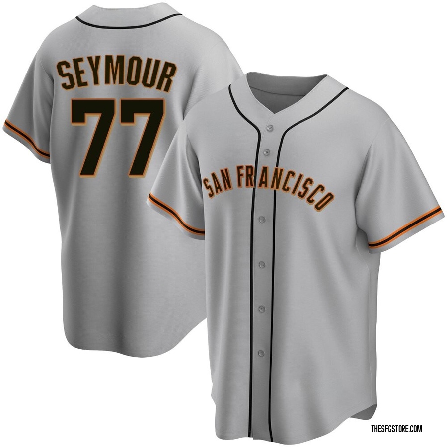Gray Replica Carson Seymour Youth San Francisco Giants Road Jersey