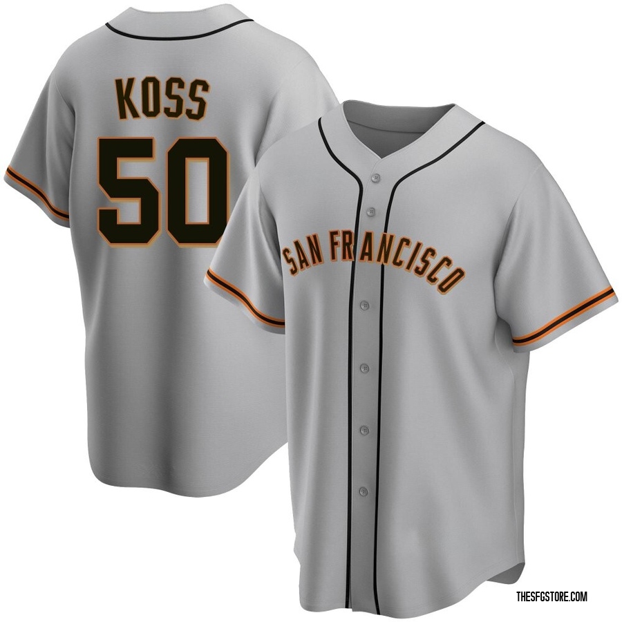 Gray Replica Christian Koss Men's San Francisco Giants Road Jersey