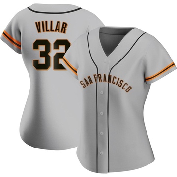 Gray Replica David Villar Women's San Francisco Giants Road Jersey
