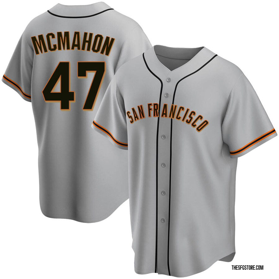Gray Replica Don Mcmahon Youth San Francisco Giants Road Jersey