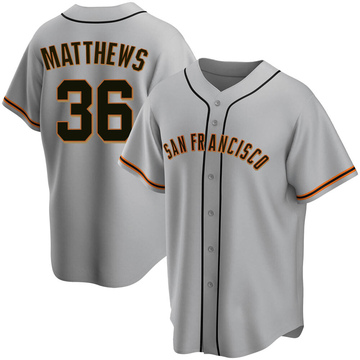 Gray Replica Gary Matthews Youth San Francisco Giants Road Jersey