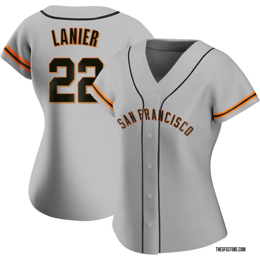 Gray Replica Hal Lanier Women's San Francisco Giants Road Jersey