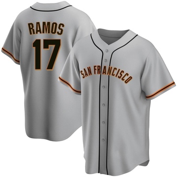 Gray Replica Heliot Ramos Men's San Francisco Giants Road Jersey