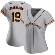 Gray Replica Jerar Encarnacion Women's San Francisco Giants Road Jersey