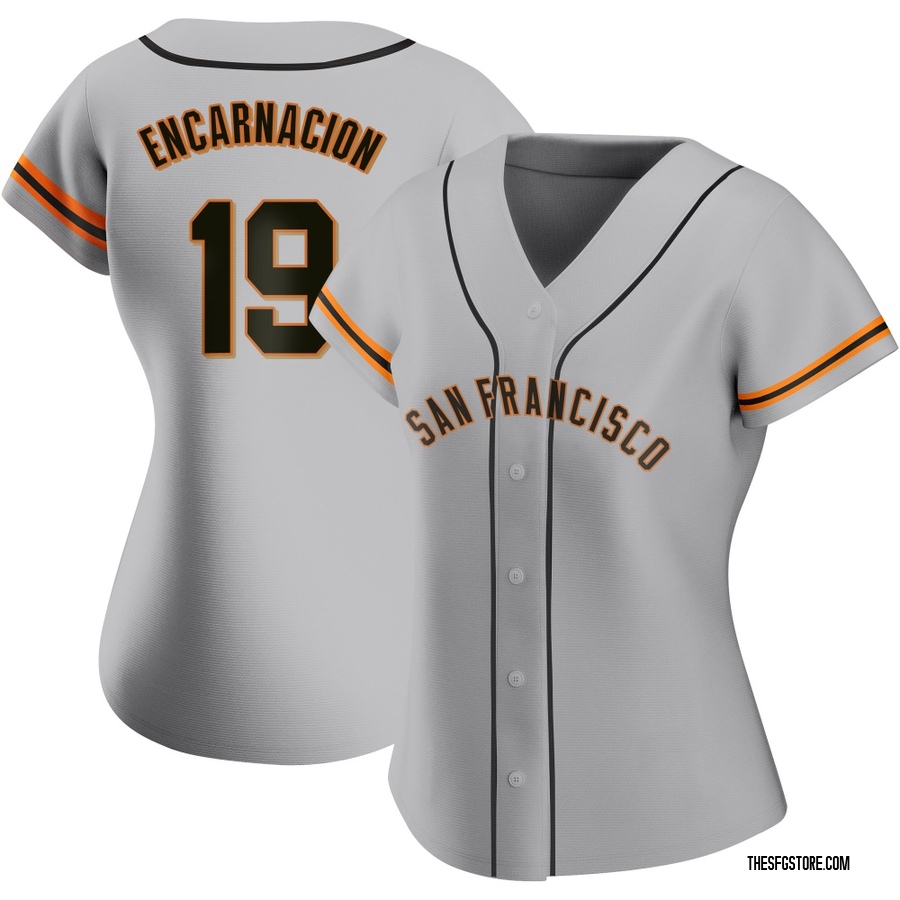 Gray Replica Jerar Encarnacion Women's San Francisco Giants Road Jersey