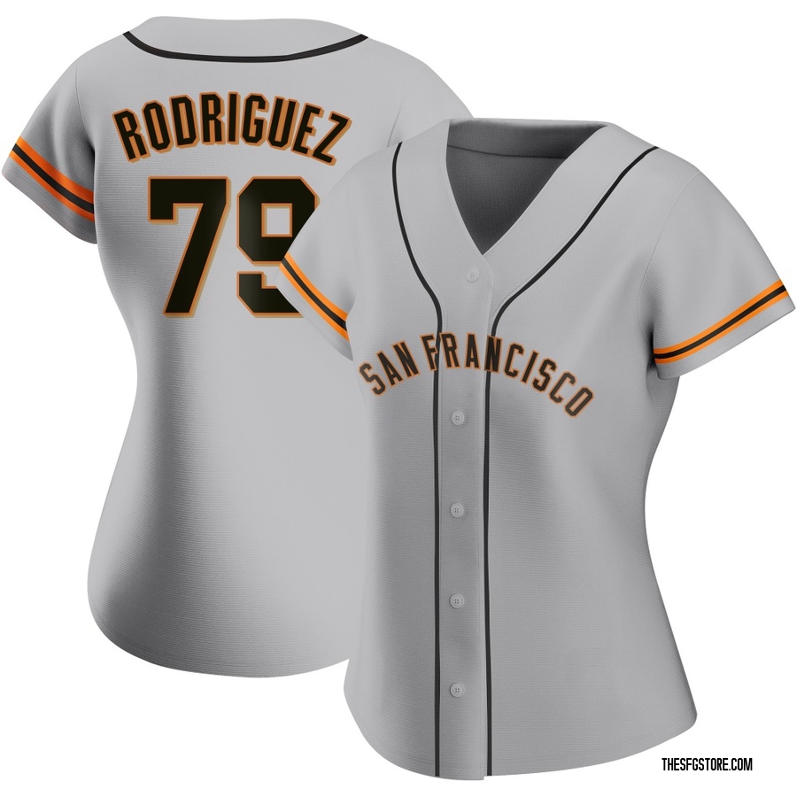 Gray Replica Jesus Rodriguez Women's San Francisco Giants Road Jersey