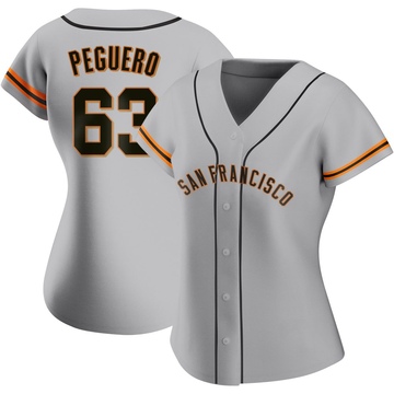 Gray Replica Joel Peguero Women's San Francisco Giants Road Jersey