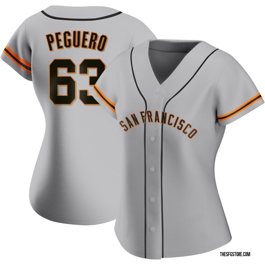 Gray Replica Joel Peguero Women's San Francisco Giants Road Jersey
