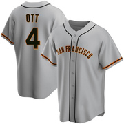 Gray Replica Mel Ott Youth San Francisco Giants Road Jersey
