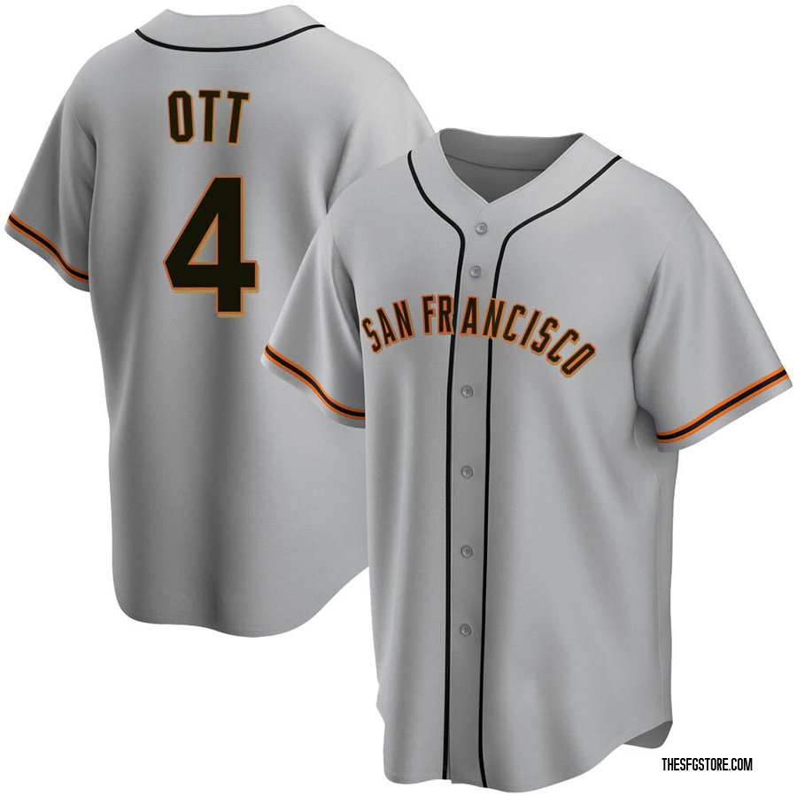 Gray Replica Mel Ott Youth San Francisco Giants Road Jersey