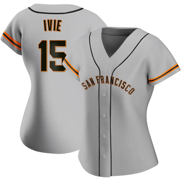 Gray Replica Mike Ivie Women's San Francisco Giants Road Jersey