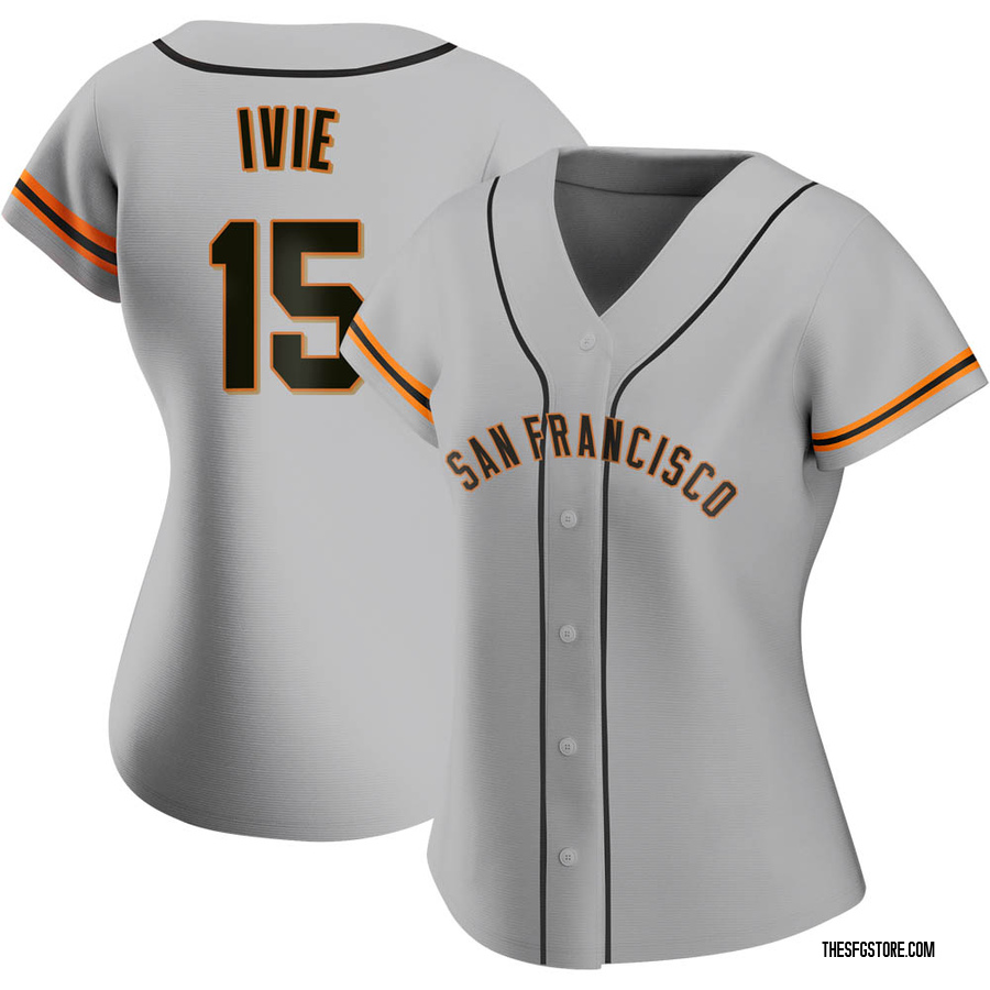 Gray Replica Mike Ivie Women's San Francisco Giants Road Jersey