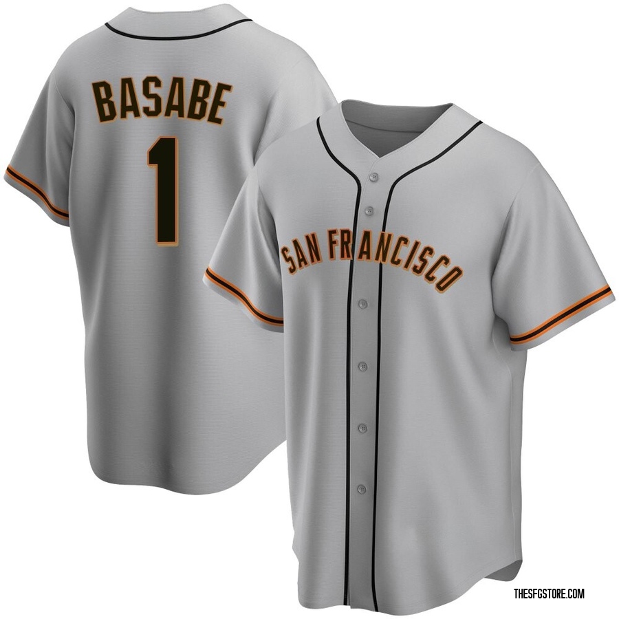 Gray Replica Osleivis Basabe Men's San Francisco Giants Road Jersey