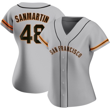 Gray Replica Reiver Sanmartin Women's San Francisco Giants Road Jersey