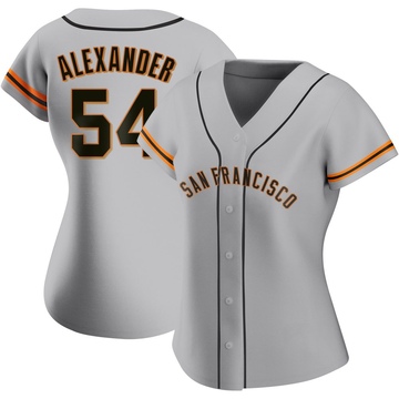 Gray Replica Scott Alexander Women's San Francisco Giants Road Jersey