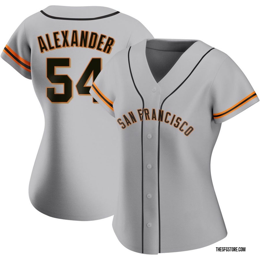 Gray Replica Scott Alexander Women's San Francisco Giants Road Jersey