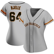 Gray Replica Sean Hjelle Women's San Francisco Giants Road Jersey