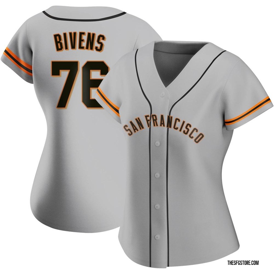 Gray Replica Spencer Bivens Women's San Francisco Giants Road Jersey