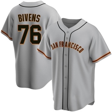Gray Replica Spencer Bivens Youth San Francisco Giants Road Jersey
