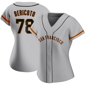 Gray Replica Victor Bericoto Women's San Francisco Giants Road Jersey