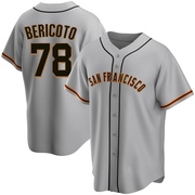 Gray Replica Victor Bericoto Youth San Francisco Giants Road Jersey