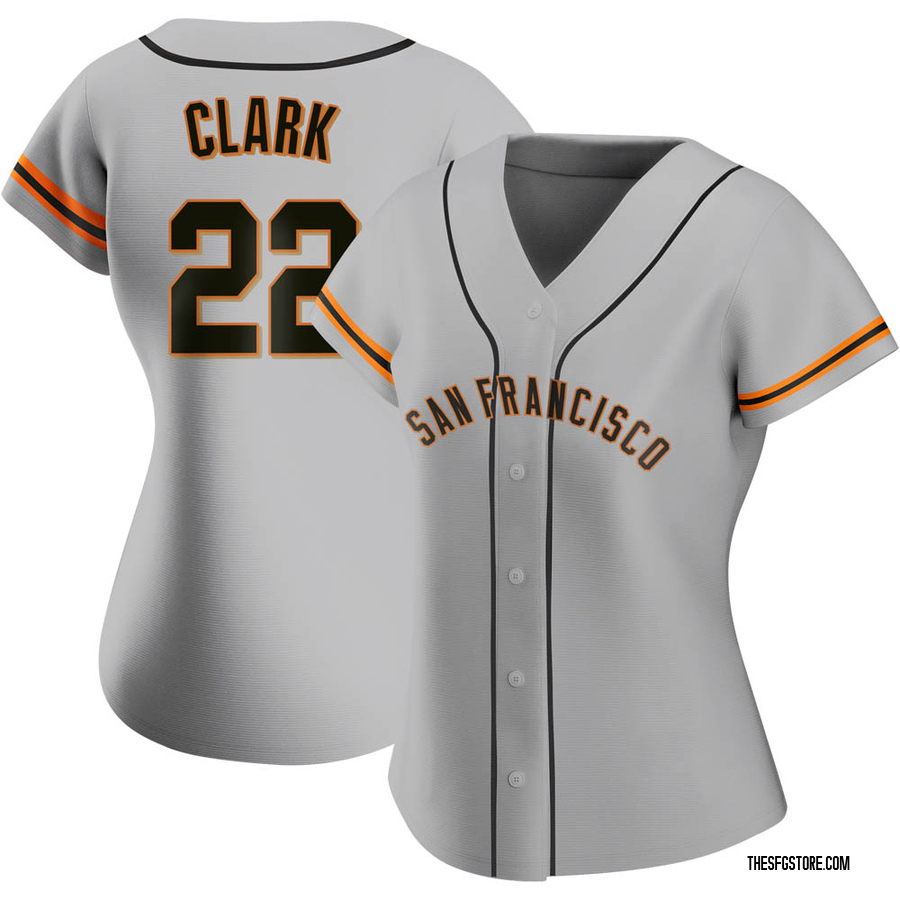 Gray Replica Will Clark Women's San Francisco Giants Road Jersey