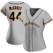 Gray Replica Willie McCovey Women's San Francisco Giants Road Jersey
