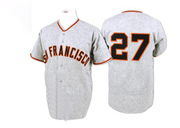 Grey Authentic Juan Marichal Men's San Francisco Giants 1962 Throwback Jersey