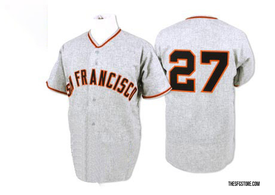 Grey Authentic Juan Marichal Men's San Francisco Giants 1962 Throwback Jersey