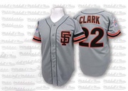 Grey Replica Will Clark Men's San Francisco Giants Throwback Jersey