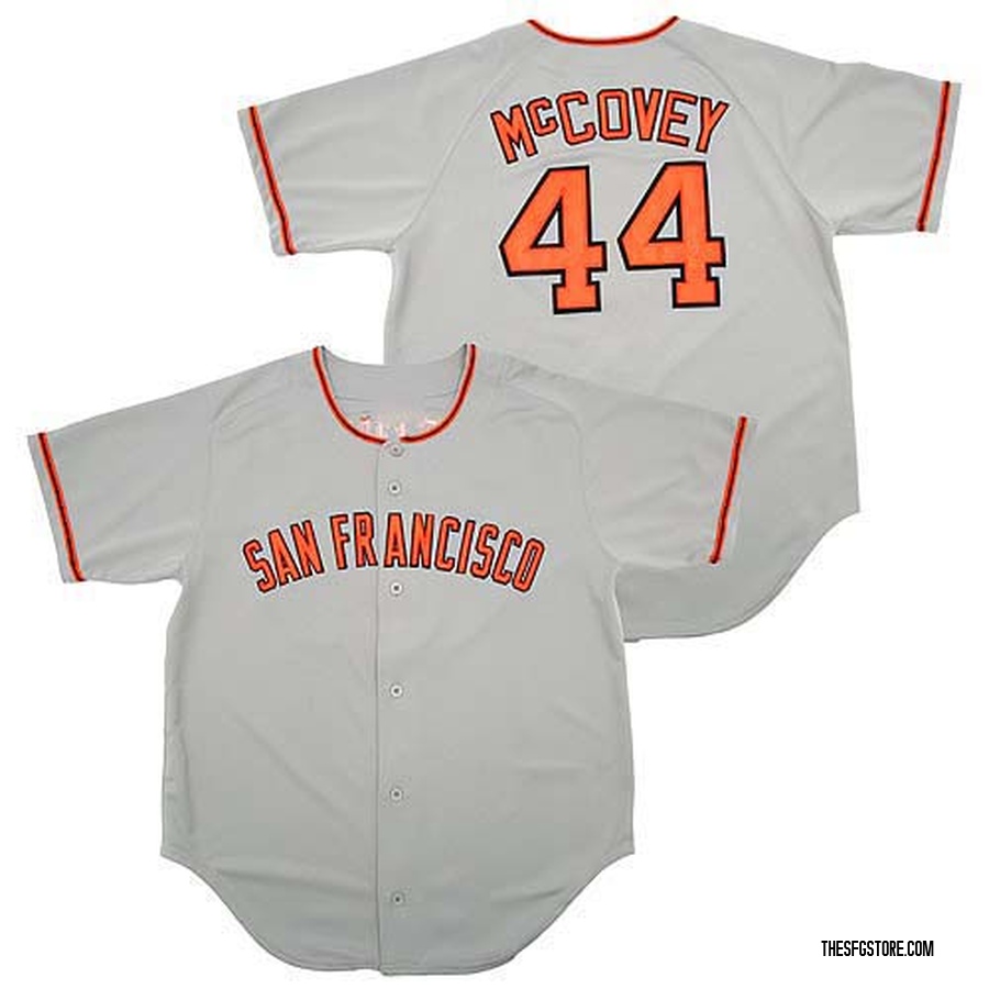 Grey Replica Willie McCovey Men's San Francisco Giants Throwback Jersey