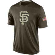 Olive Men's San Francisco Giants Dri-Fit Salute To Service KO Performance T-Shirt