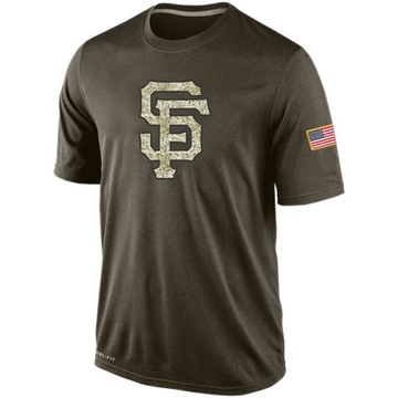 Olive Men's San Francisco Giants Dri-Fit Salute To Service KO Performance T-Shirt