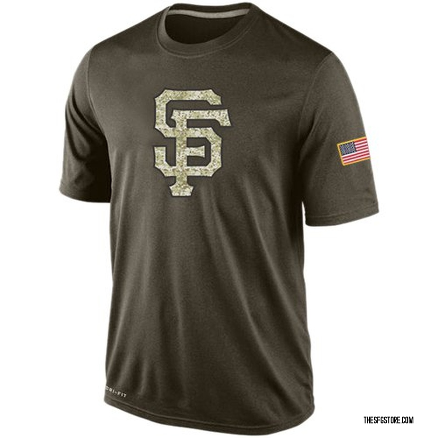 Olive Men's San Francisco Giants Dri-Fit Salute To Service KO Performance T-Shirt
