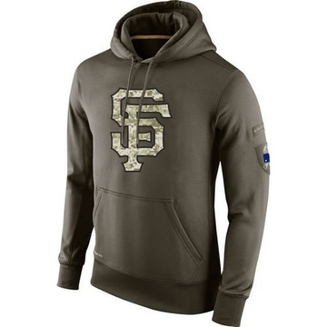Olive Men's San Francisco Giants Salute To Service KO Performance Hoodie