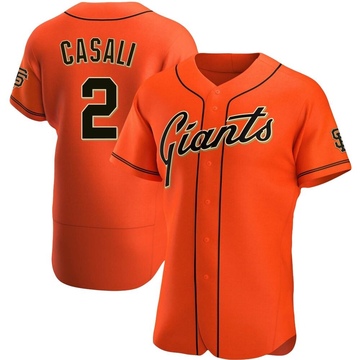 Orange Authentic Curt Casali Men's San Francisco Giants Alternate Jersey